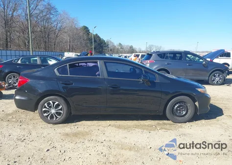 2012 Honda Civic Lx z USA, uszkodzony, nr VIN 2HGFB2F59CH307249